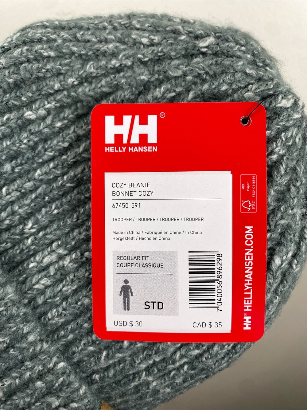 NWT Helly Hansen Unisex Cozy Beanie - Picture 6 of 6